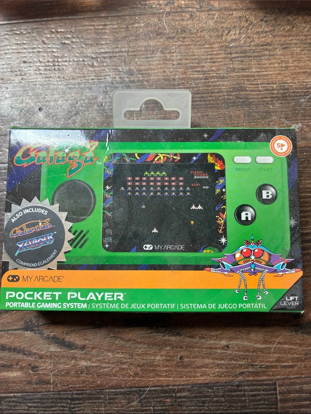 Arcade Pocket Player Portable Gaming System - Green and Black